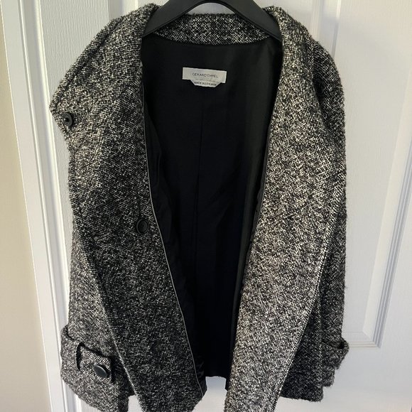 Gerard Darel Women's Wool Coat Jacket Size 38 Double Breasted - Picture 5 of 9